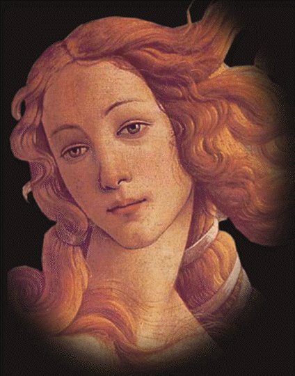 Particolare de 'La Nascita di Venere' di S.Botticelli